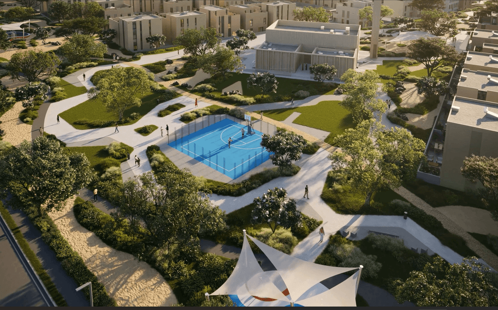 A view of SEDRA, ROSHN Group’s flagship Riyadh community, blending modern homes with expansive green spaces and world-class amenities.