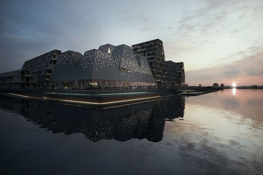 Waterfront Culture Center by Kengo Kuma