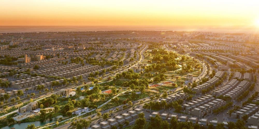 Al-Fursan suburb spans over 35 million square meters and includes over 50,000 residential units, complemented by various amenities and spaces. (Image: NHC)