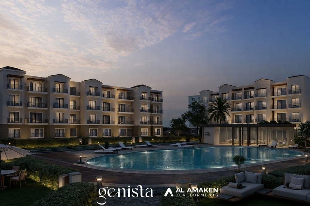 Artist’s impression of the Genista mixed-use residential development by Al Amaken Developments in Sheikh Zayed City.