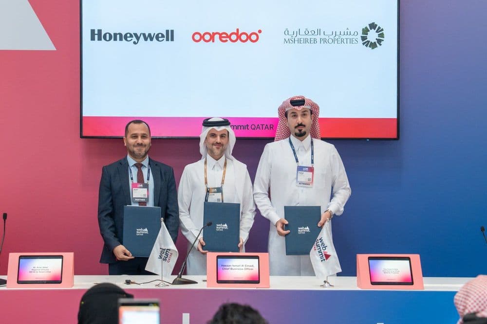 The strategic agreement signing between Msheireb Properties and Honeywell, to enhance automation and AI-powered systems in Msheireb Downtown Doha, making it one of the world’s best and most advanced smart city models.