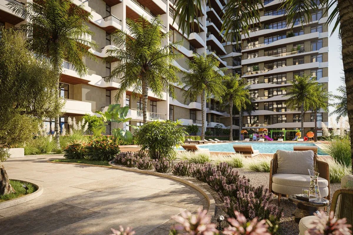 Pool area helvetia-residences