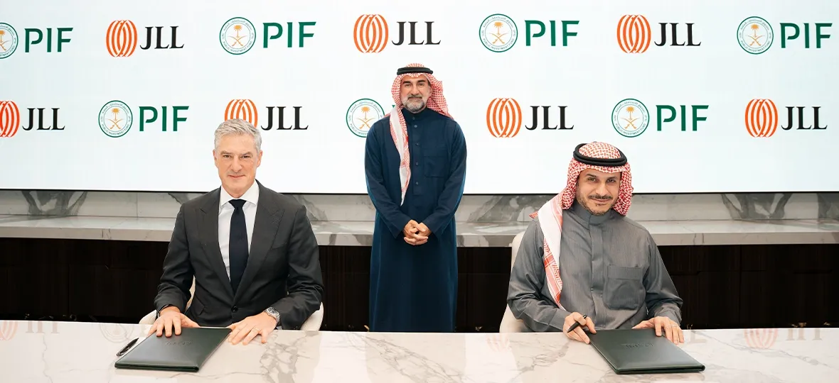 The partnership brings together PIF’s scale and market presence with JLL’s global operational and technological expertise, creating new commercial opportunities across the Kingdom.