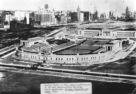 Grant Park Stadium (Soldier Field), Chicago, Illinois, 1932. 