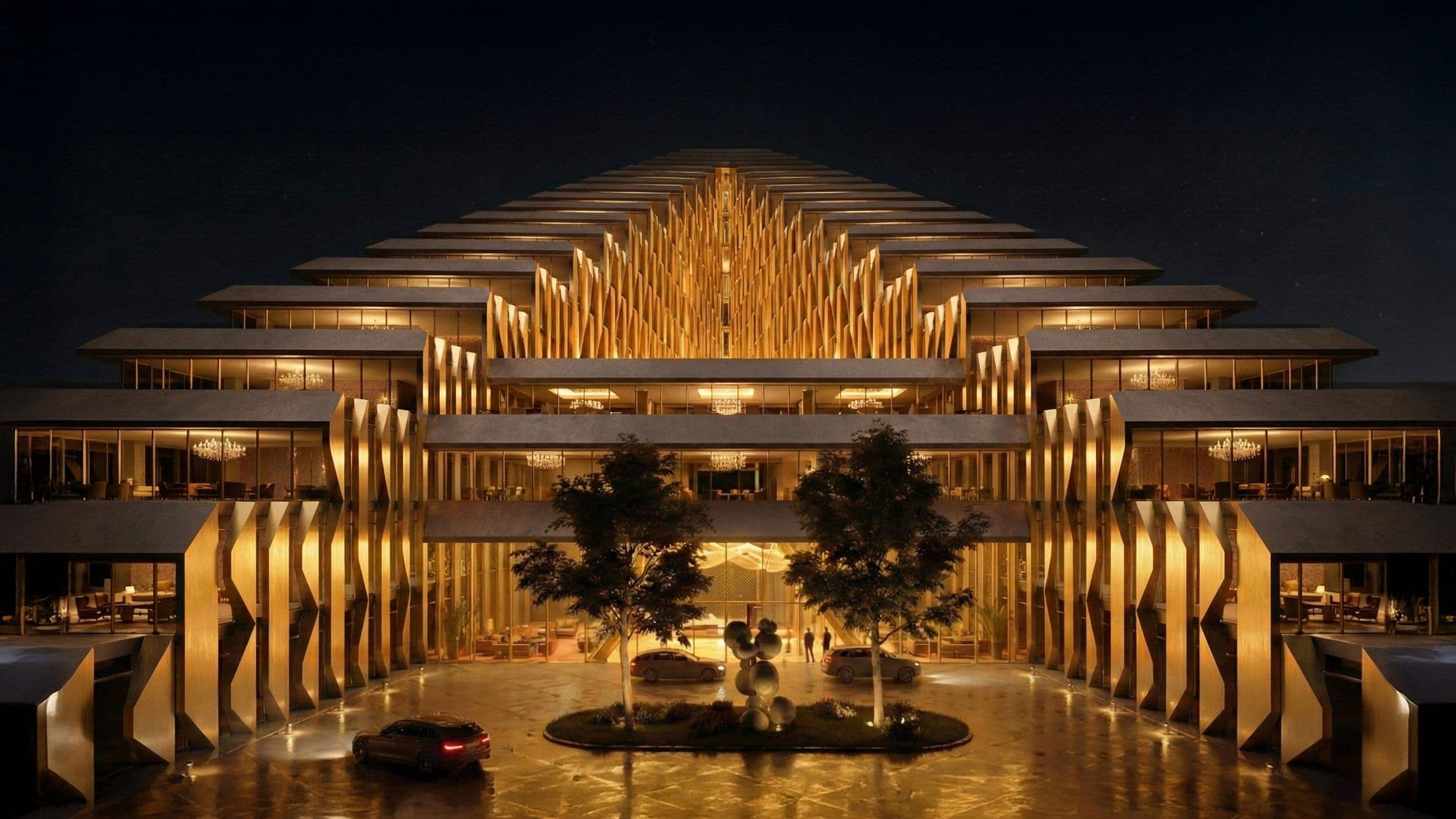 The complex will include a luxury hotel
