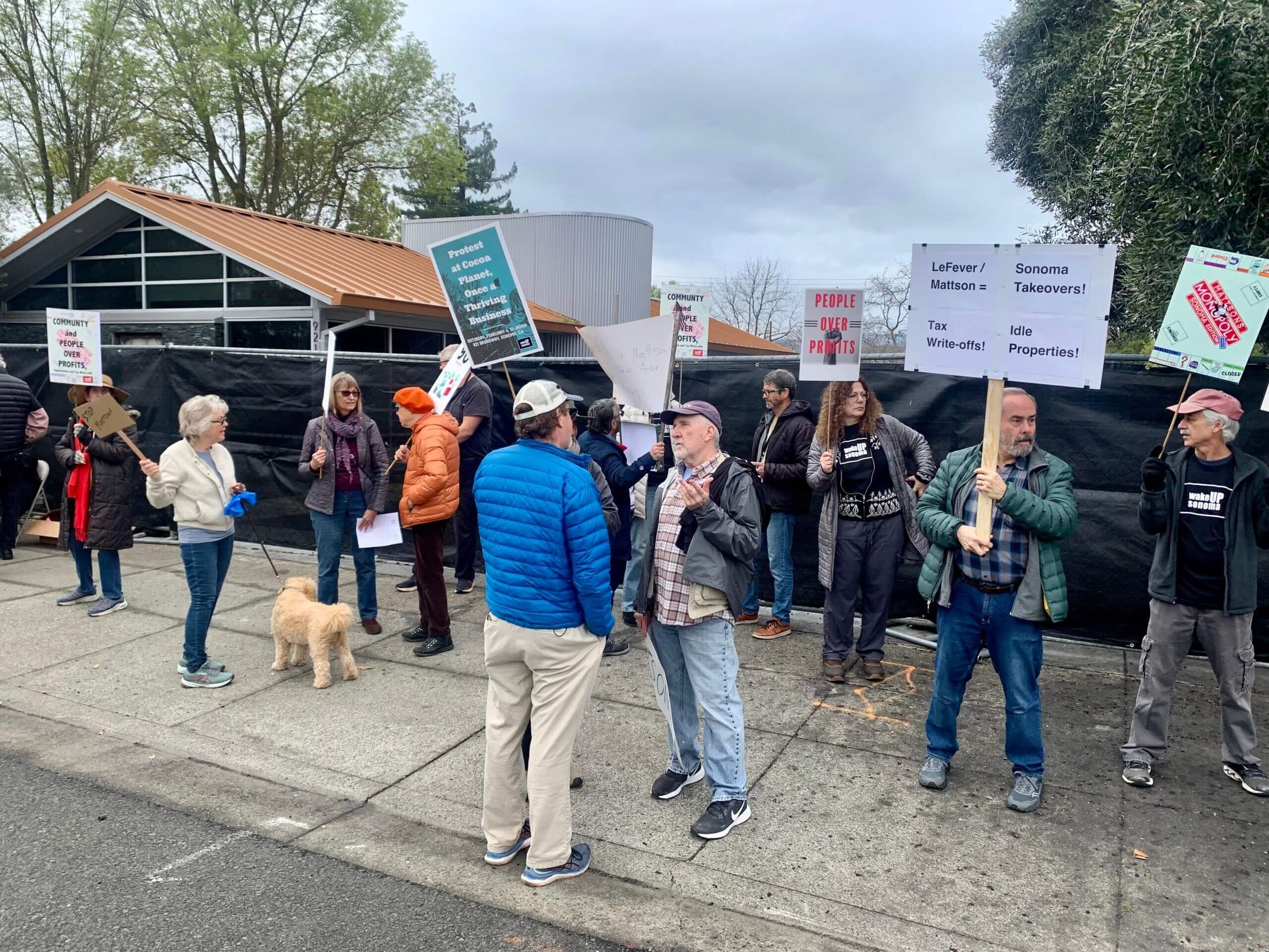 Sonoma protesters