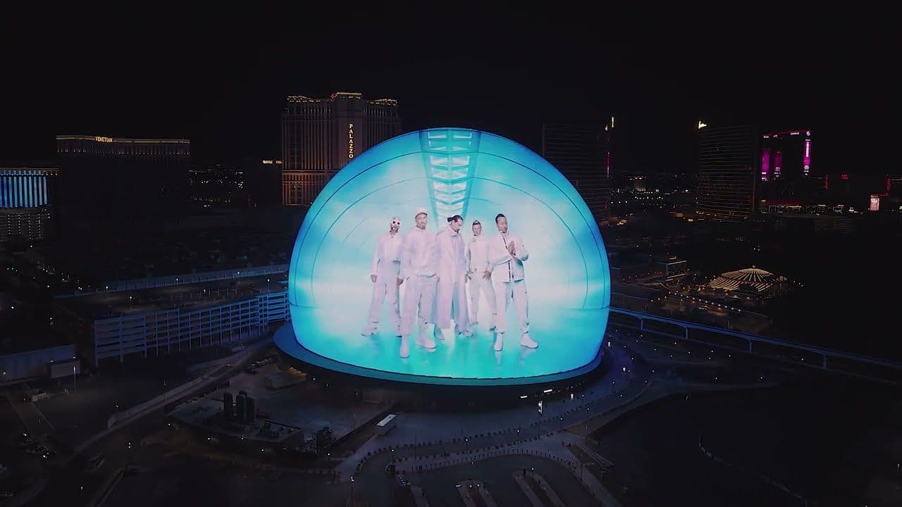 Backstreet Boys perform inside the Las Vegas Sphere