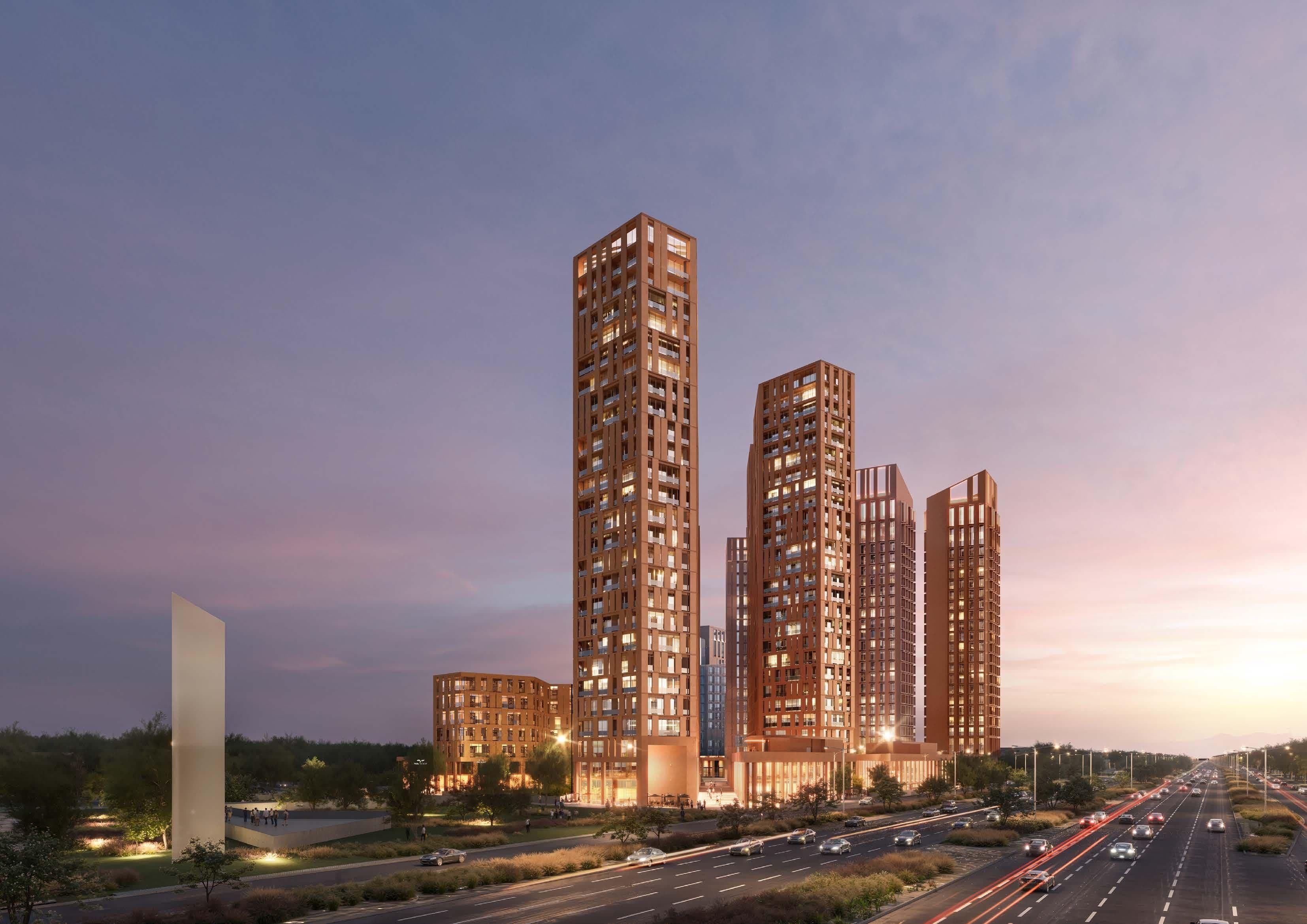 Rendering of Élevée, ZOOD Real Estate’s mixed-use development in Riyadh’s Al-Nakheel district.
