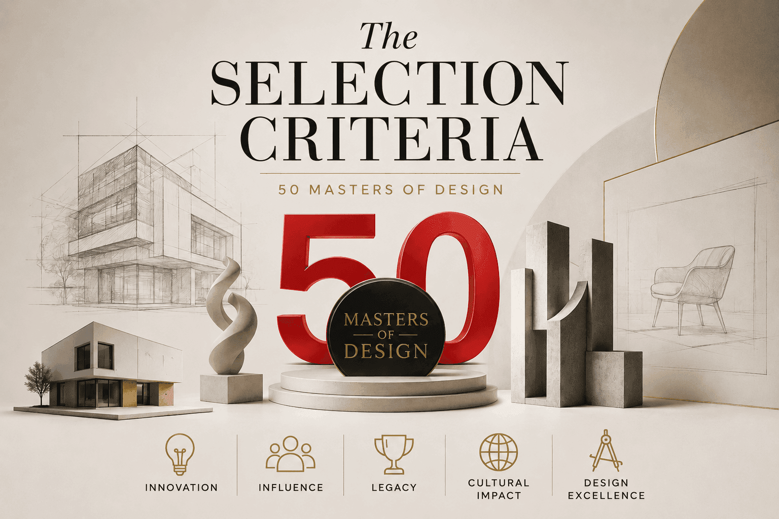 The Selection Criteria: The 50 Masters of Design 2026