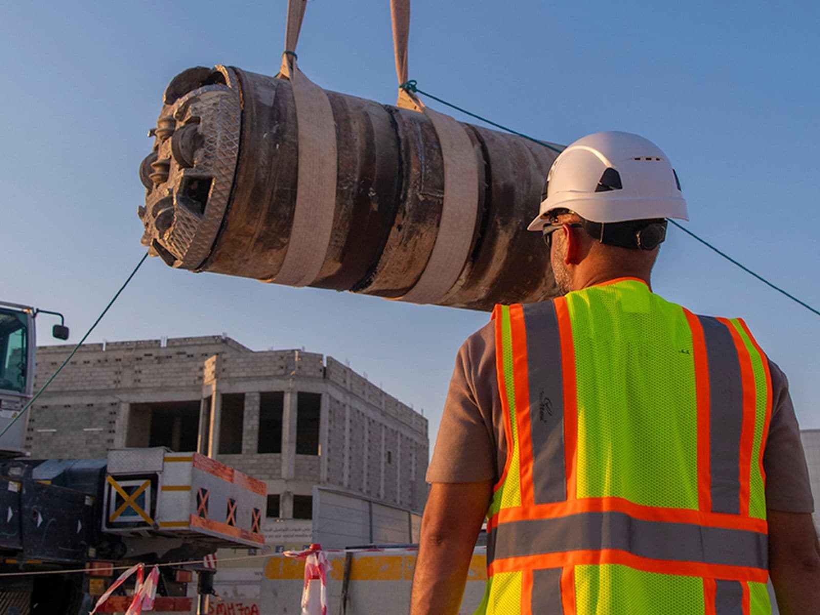 Construction activity in Qatar, reflecting Ashghal’s new $114.8 million roads and infrastructure package in Izghawa and Al Thumaid.