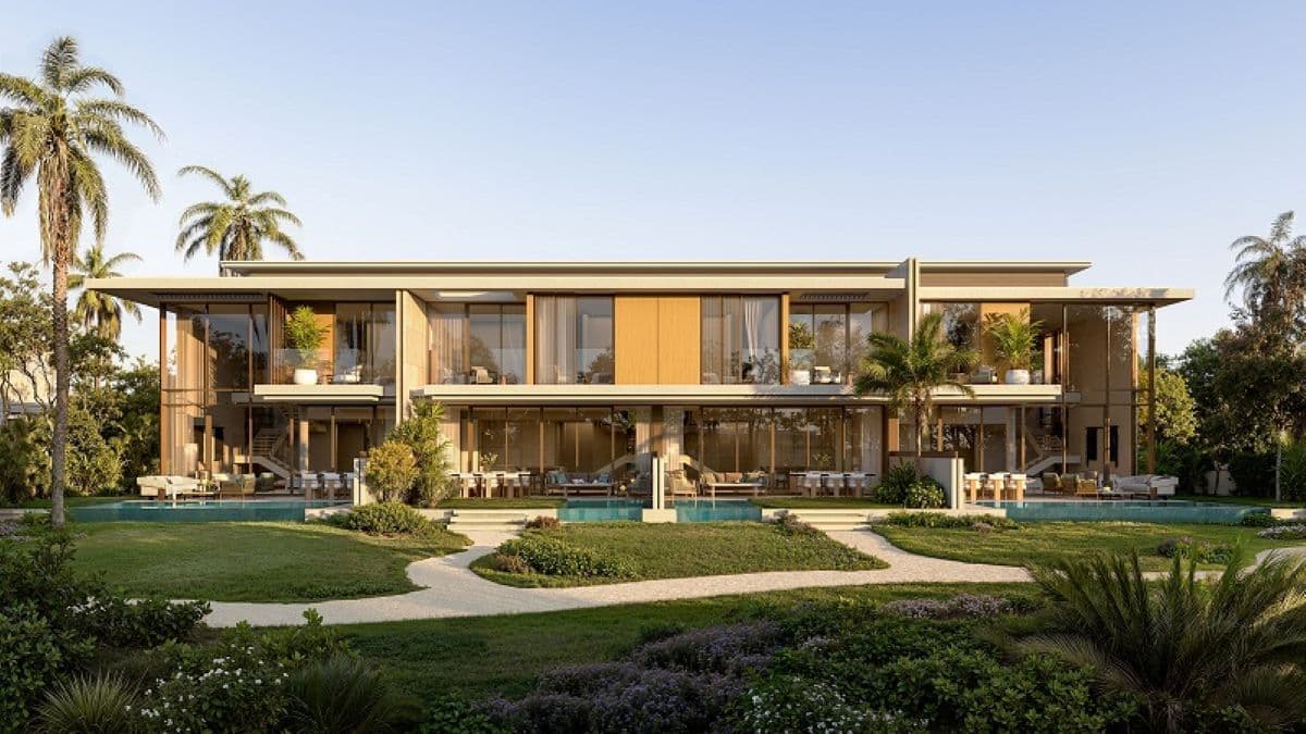 Bay Estate at Dubai Islands, featuring waterfront villas and landscaped residential spaces.
