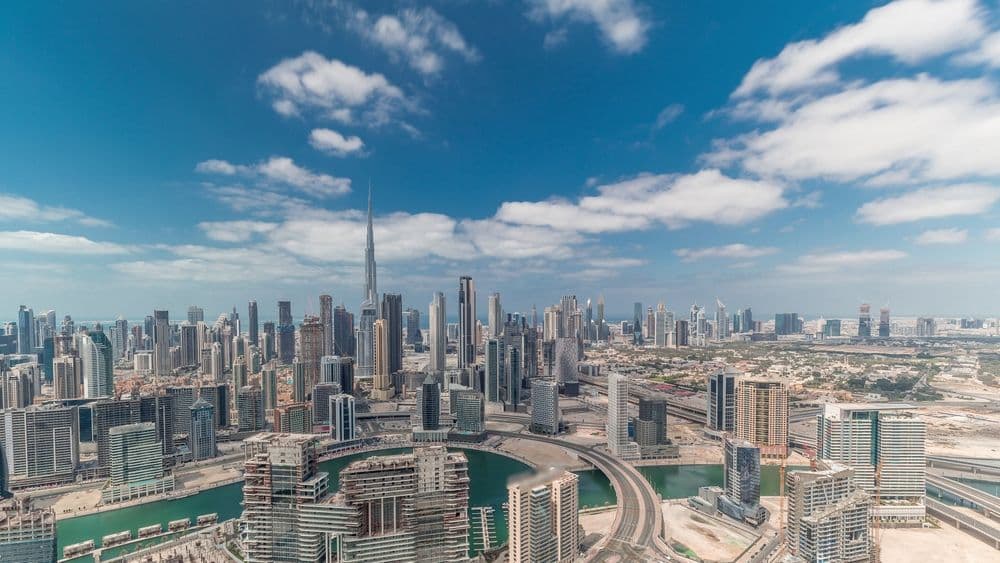 Dubai skyline reflecting growth in real estate services and valuation sector