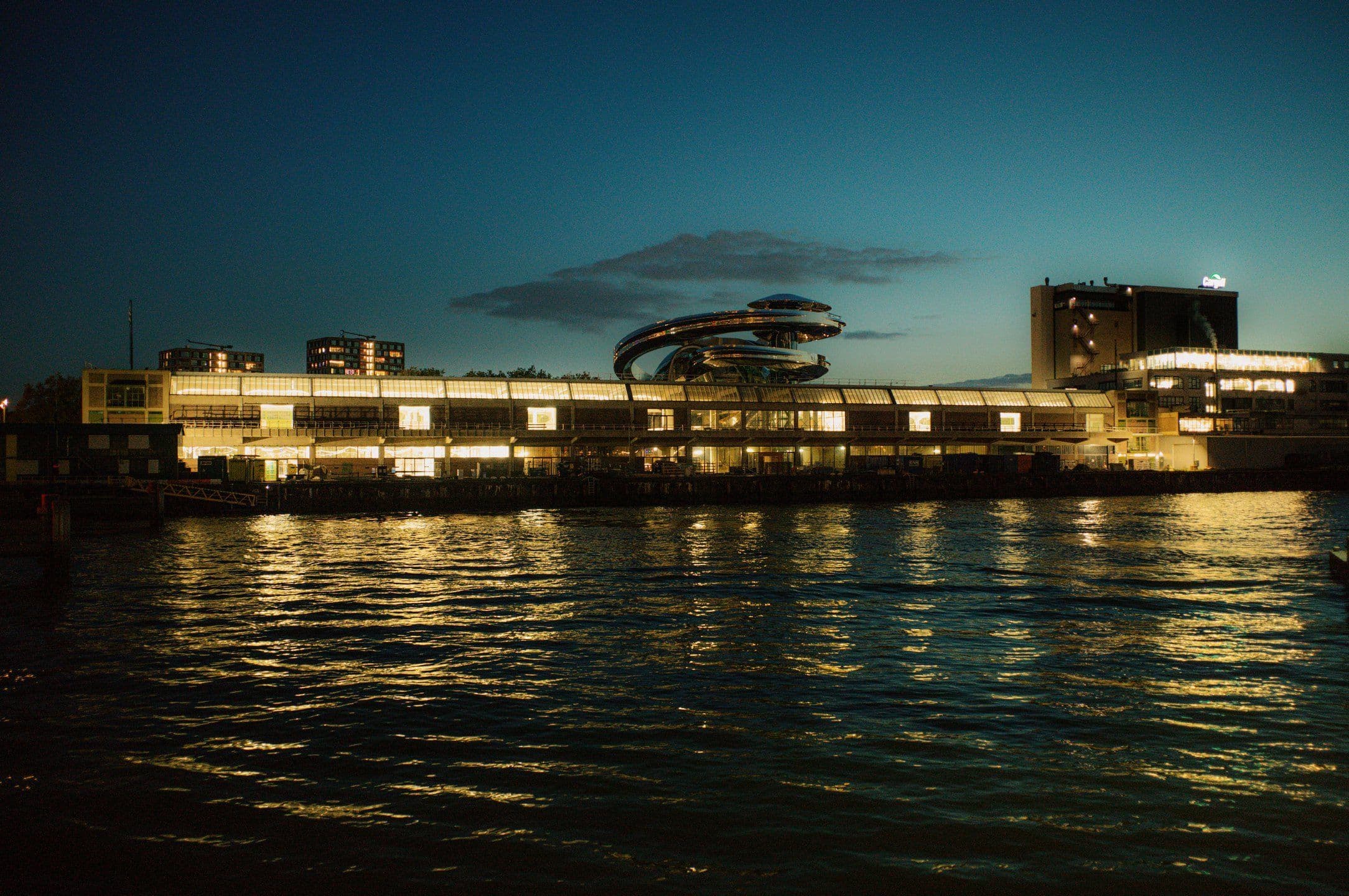 Fenix in Rotterdam transforms a historic harbour warehouse into an art museum dedicated to migration, crowned by MAD Architects’ stainless-steel Tornado. Photo: Gregg Telussa.