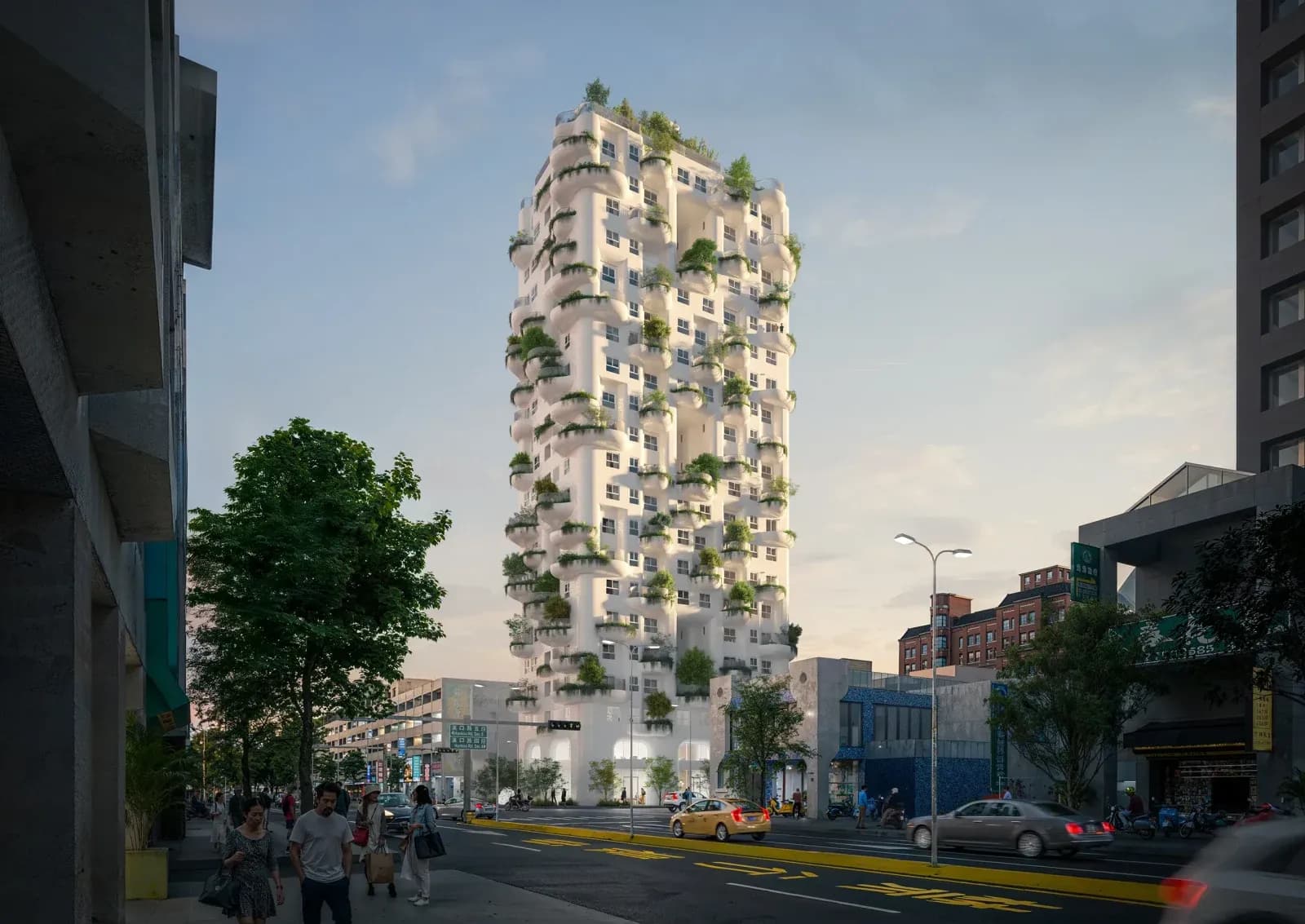 MVRDV Reveals ‘The Island’: A Gaudí-Inspired Vertical Garden in Taiwan