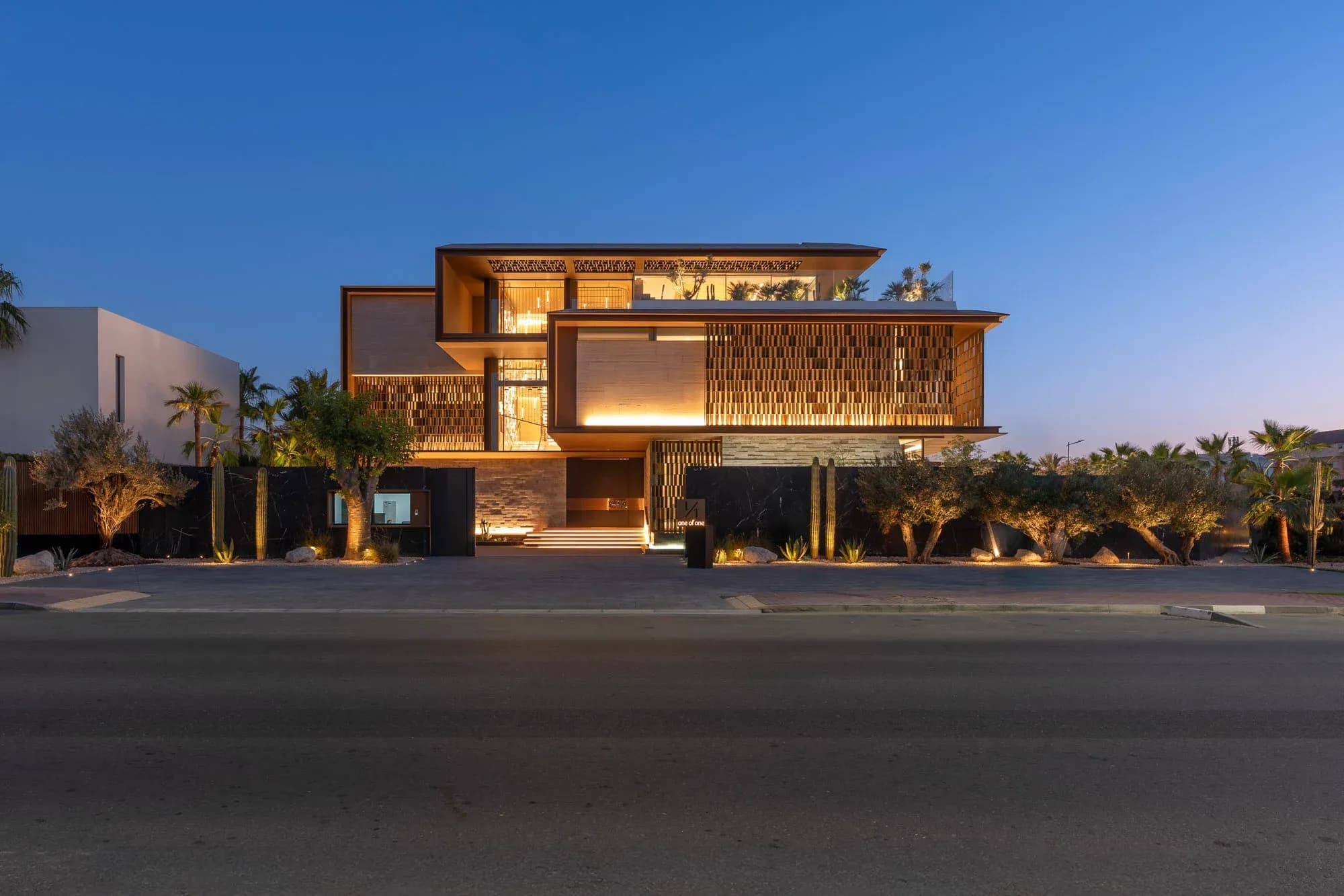 SAOTA-designed villa in Dubai, showcasing the practice’s use of layered façades, screening and deep overhangs.