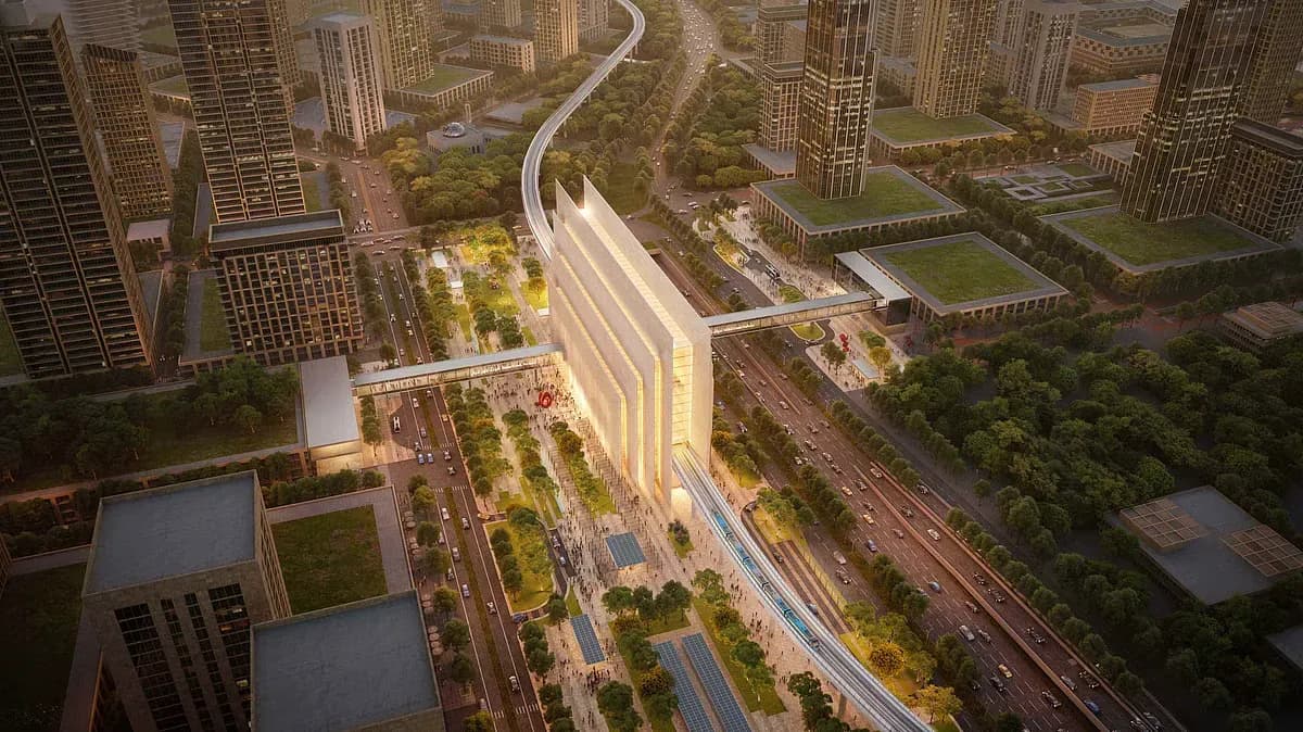 SOM Designs World’s Tallest Metro Station at Dubai Creek Harbour