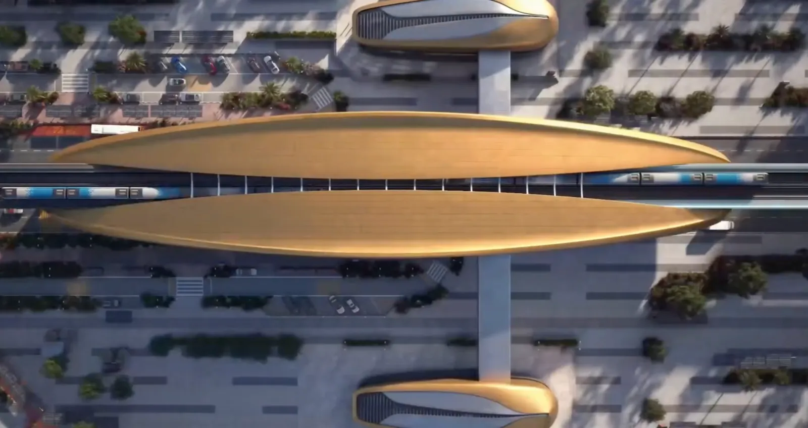SOM designs 74m-tall metro station redefining Dubai transit.