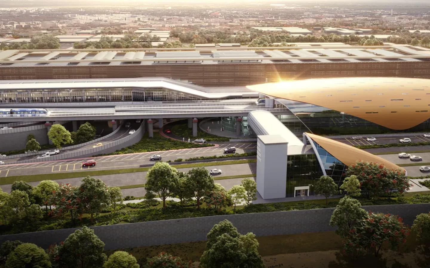 SOM designs 74m-tall metro station redefining Dubai transit.