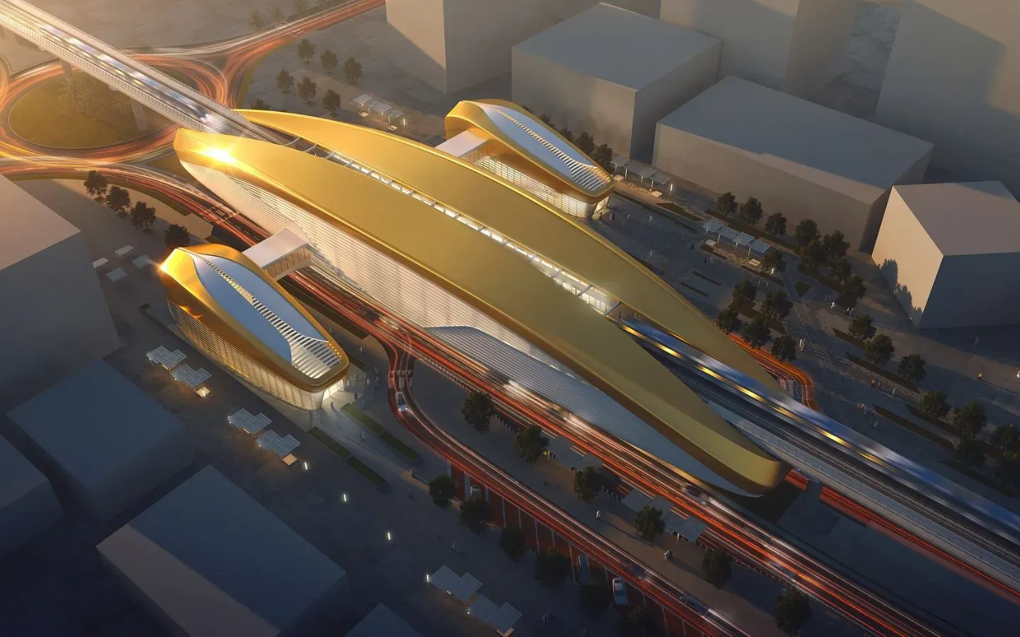 SOM designs 74m-tall metro station redefining Dubai transit.
