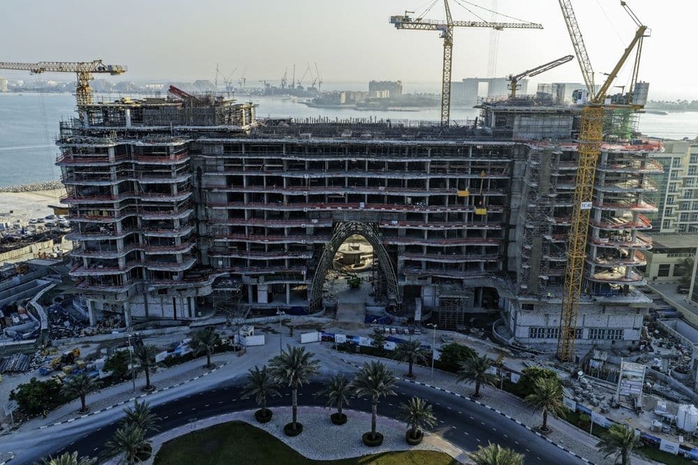 The Unexpected Al Marjan Island Hotel & Residences after completion of its superstructure.