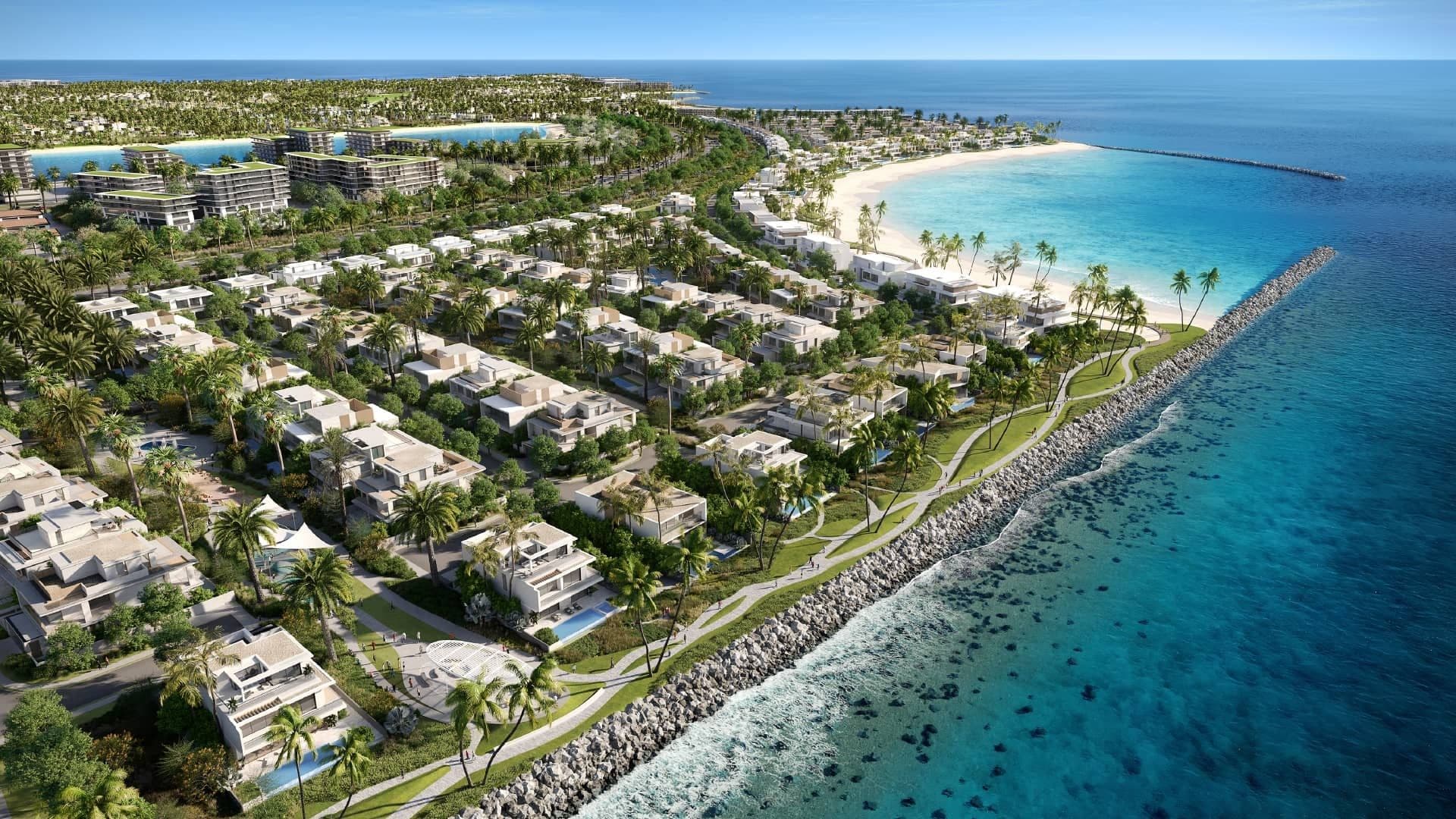Waterfront residential communities at Dubai Islands.