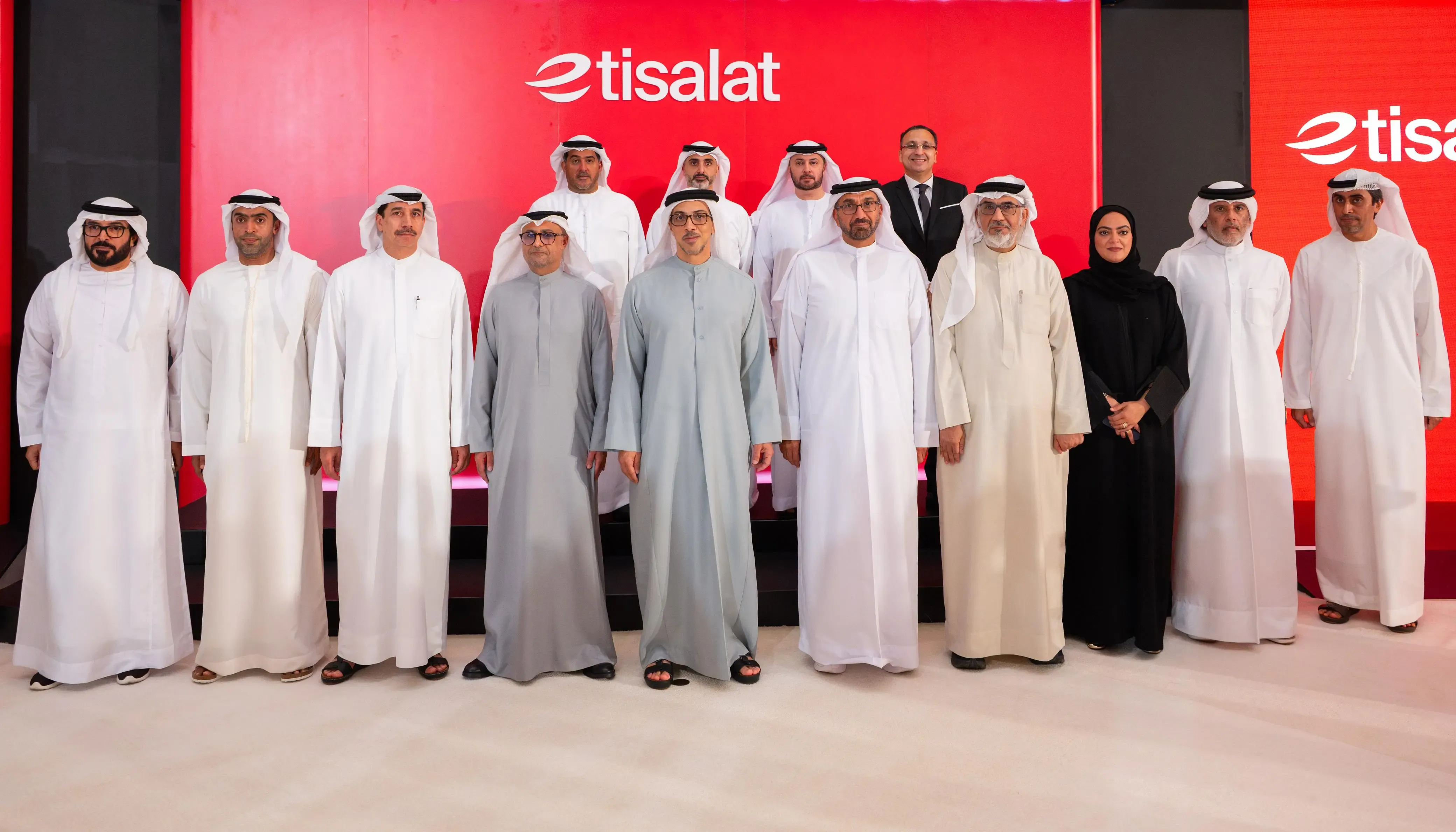 etisalat leadership and officials at the launch of the group’s new digital infrastructure expansion programme.