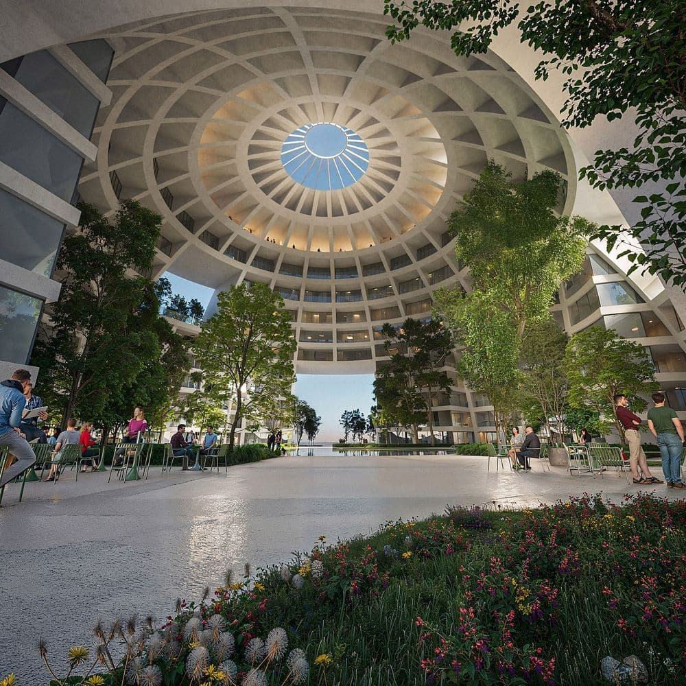 The Grand Ballroom, a striking 330-foot spherical arena
