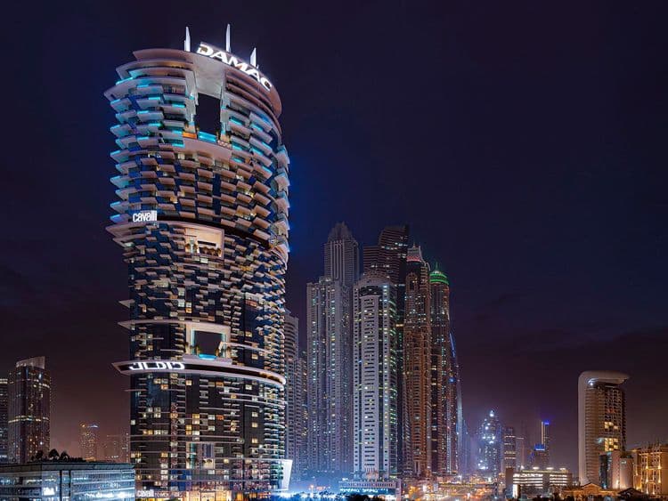 Damac Tops Out $272M World’s First Cavalli-Branded Skyscraper in Dubai