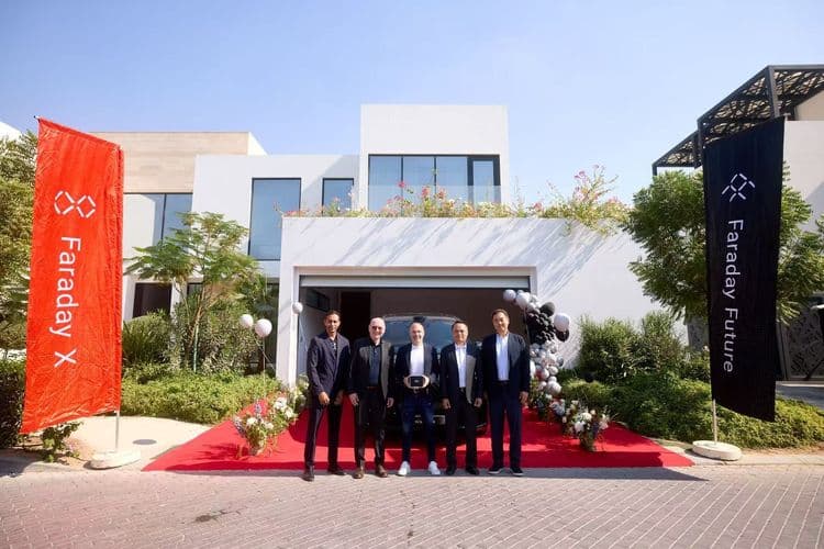 Faraday Future Starts FX Super One Deliveries with Andrés Iniesta in Dubai