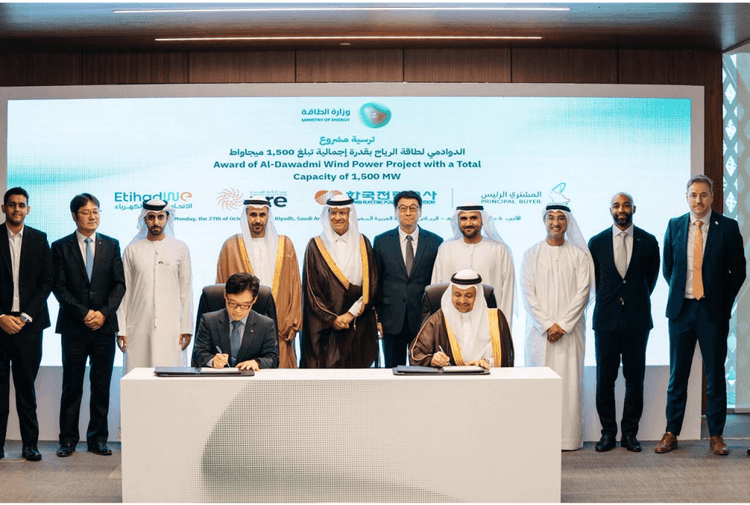 KEPCO, Nesma and Etihad Consortium awarded 1,500 MW Dawadmi Wind IPP Plant