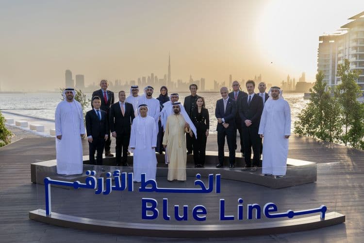 Dubai Metro Blue Line Foundation Laid by Sheikh Mohammed