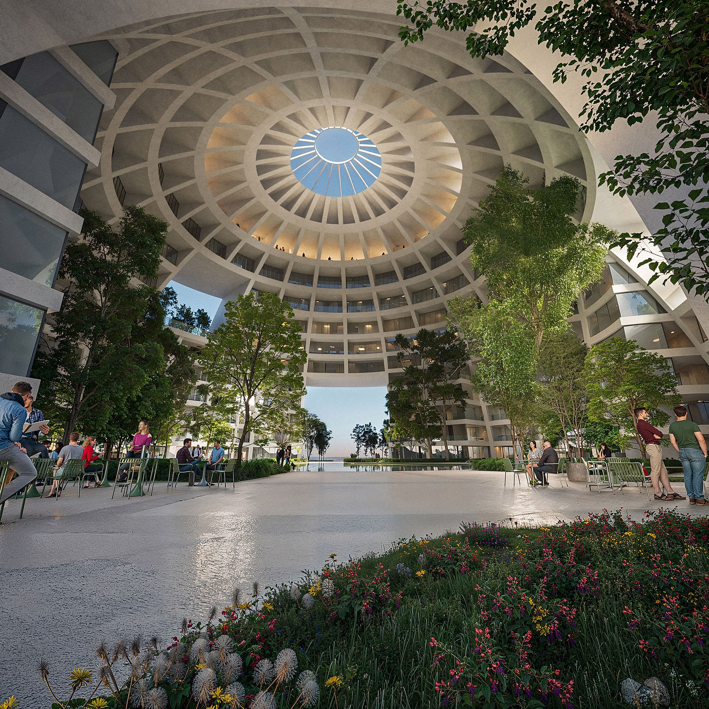 The Grand Ballroom, a striking 330-foot spherical arena
