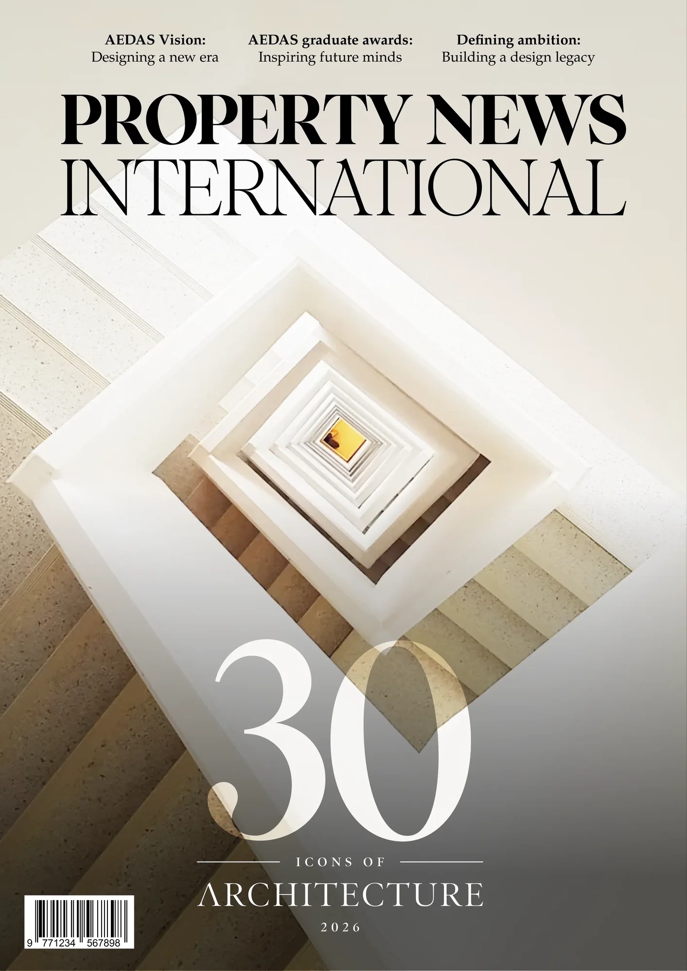 Cover of the 30 Icons of Architecture 2026 special edition